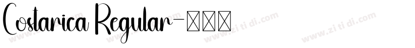 Costarica Regular字体转换
